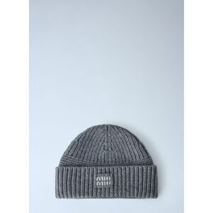 Miu Miu Men Logo-Patch Wool Beanie